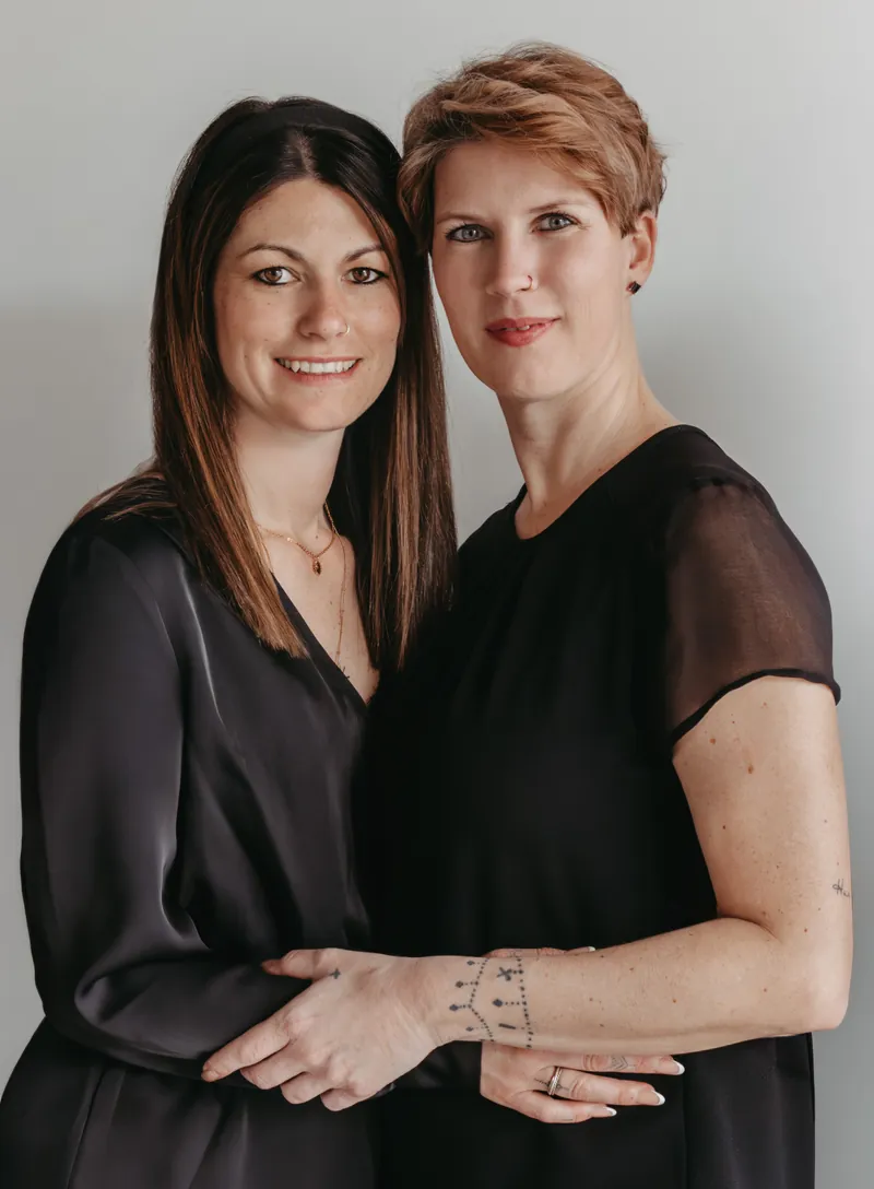 Jessica und Saskia, Friseurmeisterinnen und Inhaberinnen von HAARFreu[n]de